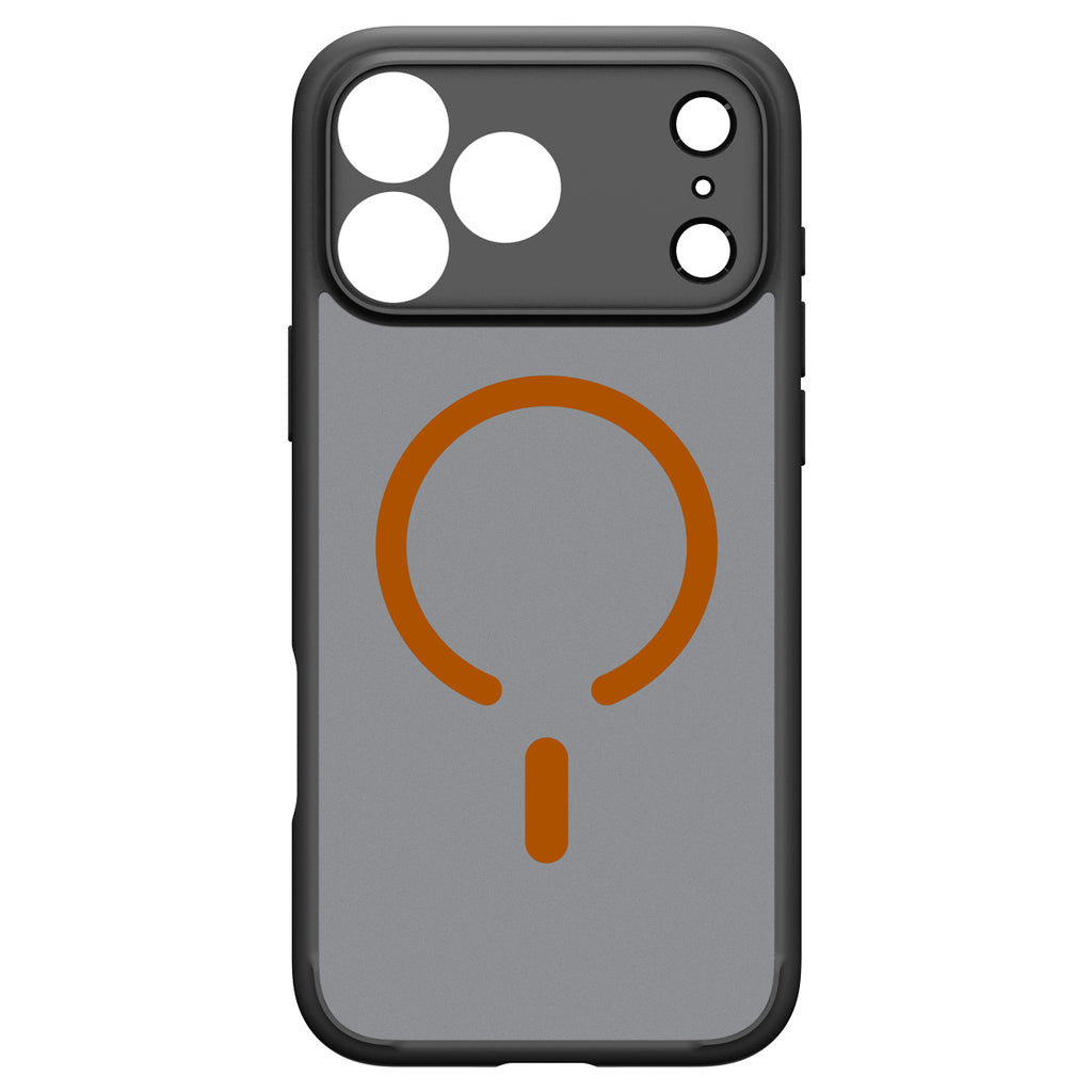 Spigen Ultra Hybrid MagSafe, frost black orange – iPhone 2026 Pro/17 Pro