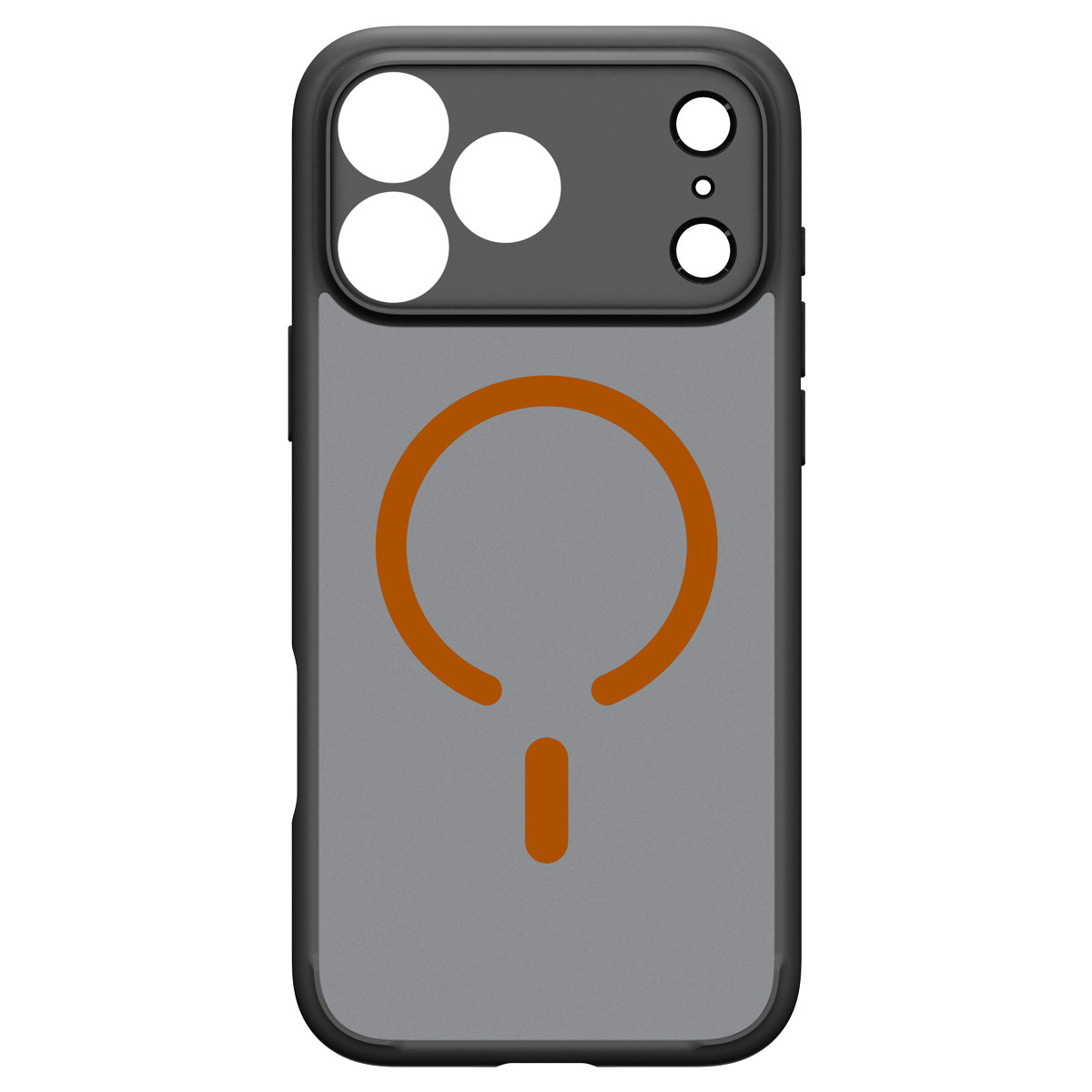 Spigen Ultra Hybrid MagSafe, frost black orange – iPhone 2026 Pro/17 Pro