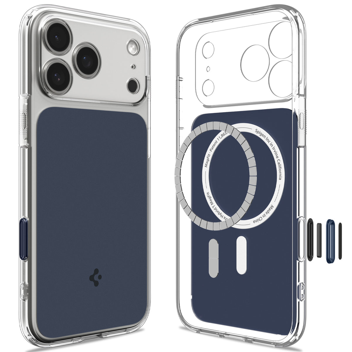 Spigen Ultra Hybrid T MagSafe, matná modrá – iPhone 2026 Pro/17 Pro