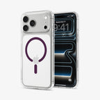 Spigen Ultra Hybrid MagSafe, clear dark cherry - iPhone 18 Pro Max/17 Pro Max