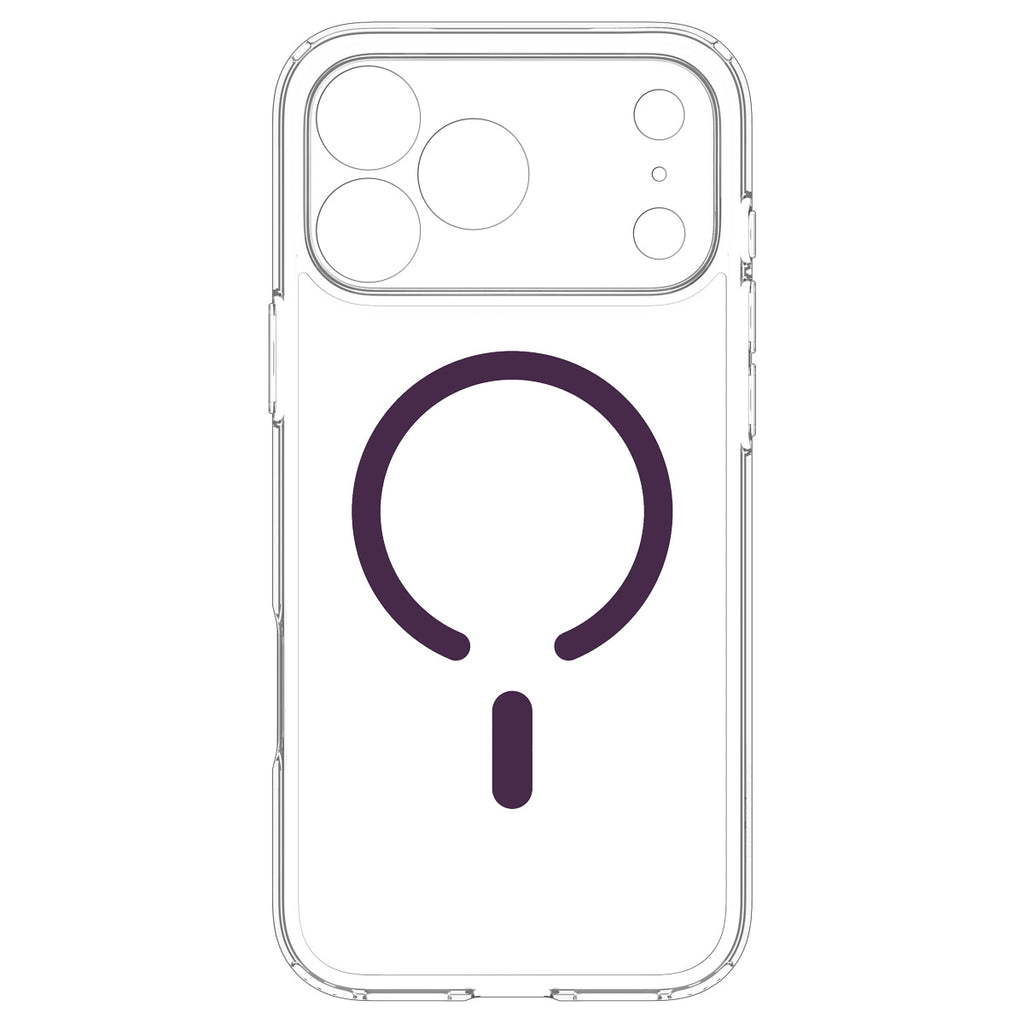 Spigen Ultra Hybrid MagSafe, clear dark cherry - iPhone 18 Pro/17 Pro