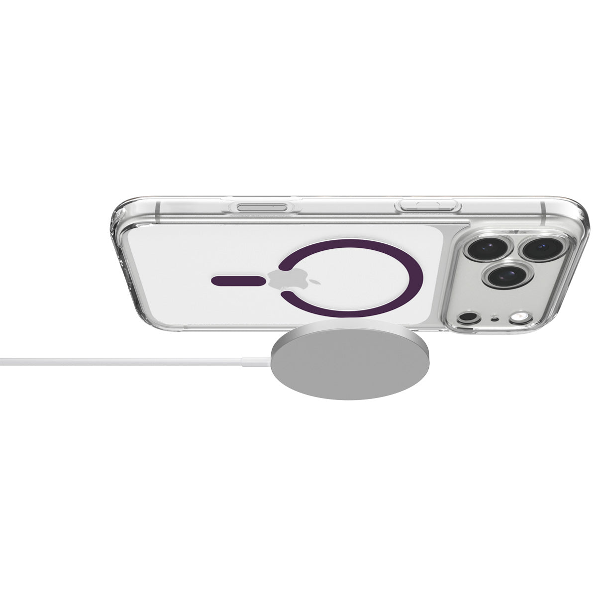 Spigen Ultra Hybrid MagSafe, clear dark cherry - iPhone 18 Pro/17 Pro