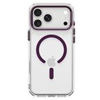 Spigen Ultra Hybrid Optik S MagSafe, clear dark cherry - iPhone 18 Pro/17 Pro