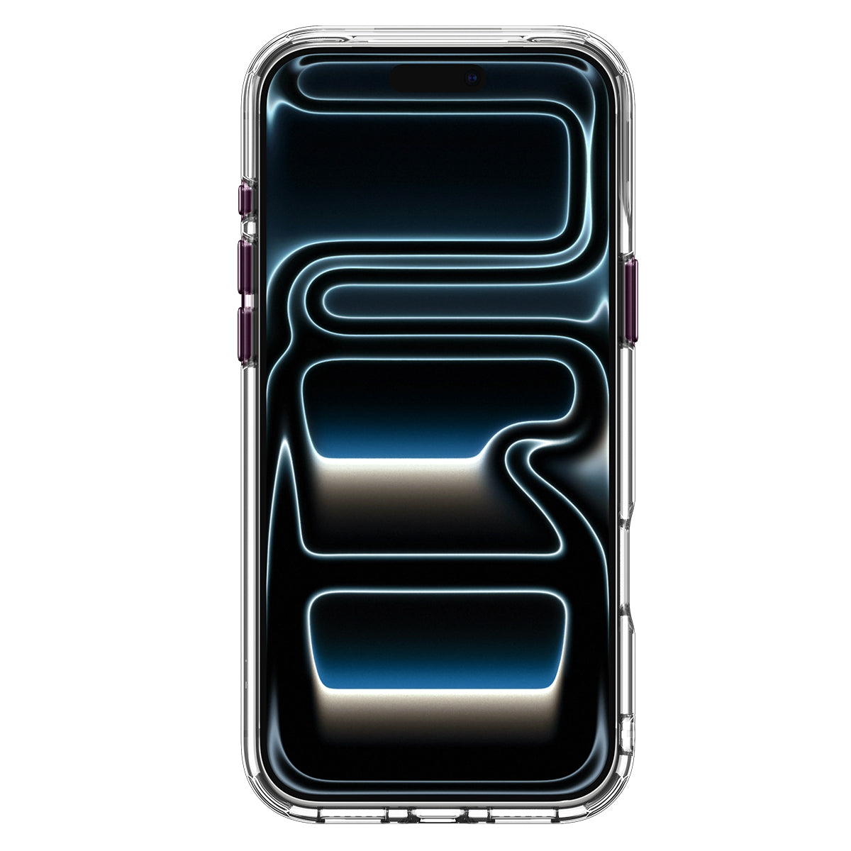 Spigen Ultra Hybrid Optik S MagSafe, clear dark cherry - iPhone 18 Pro/17 Pro