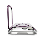 Spigen Ultra Hybrid Optik S MagSafe, clear dark cherry - iPhone 18 Pro/17 Pro