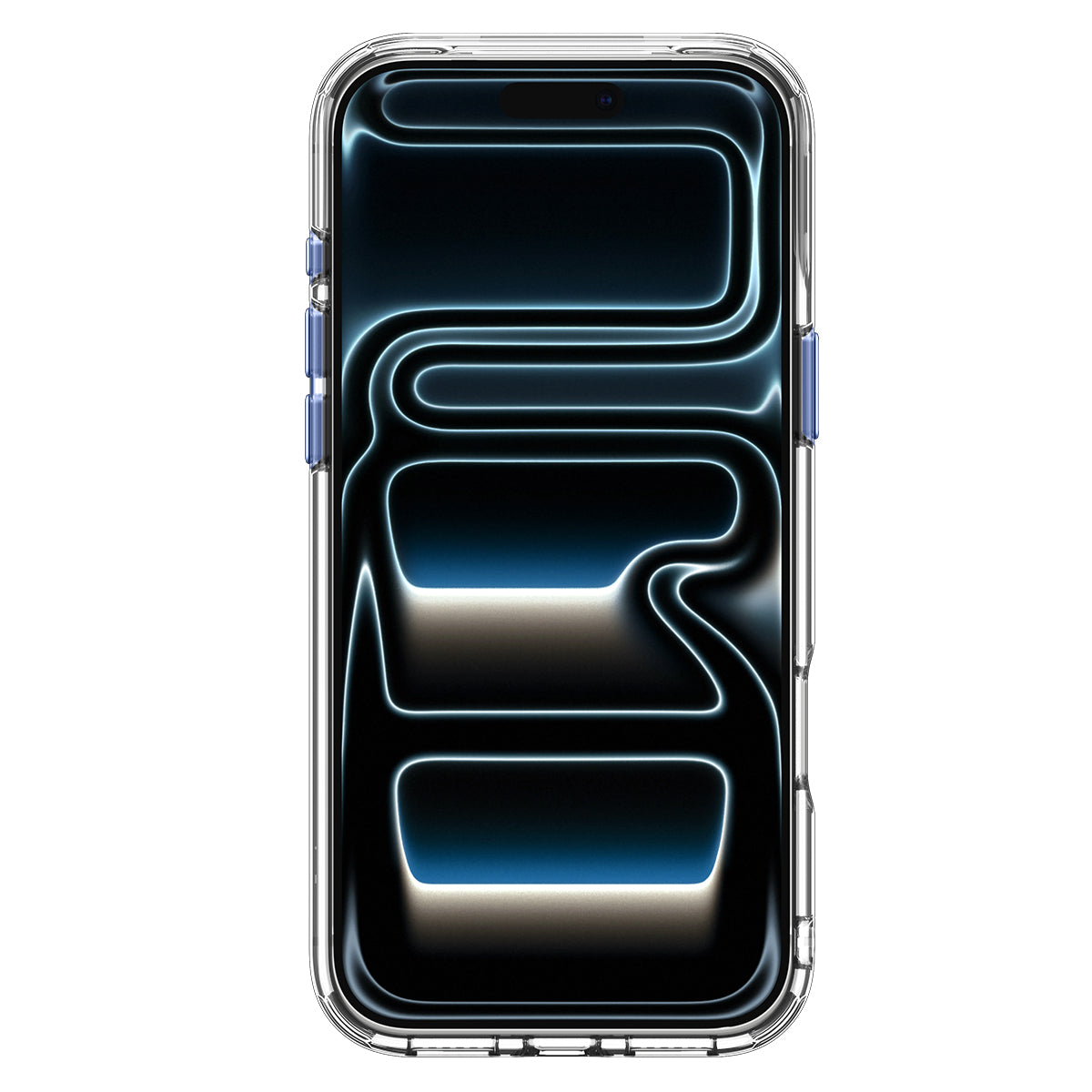 Spigen Ultra Hybrid Optik S MagSafe, clear light blue - iPhone 18 Pro/17 Pro