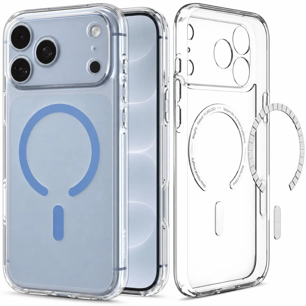Spigen Ultra Hybrid MagSafe, clear light blue - iPhone 18 Pro/17 Pro