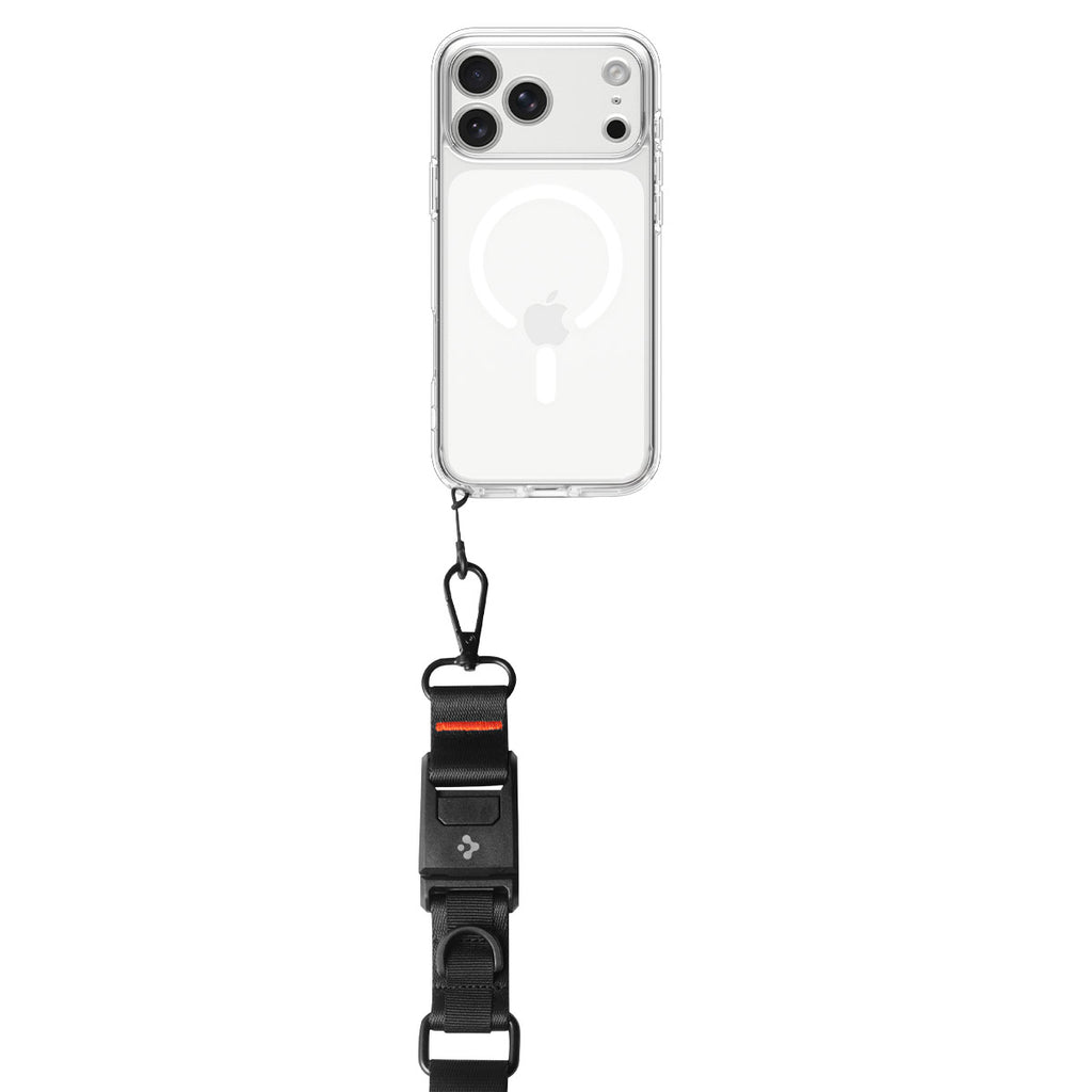 Spigen Universal Crossbody Lanyard Strap (Strap 1P + ConTag 1P + Connector 2P) DA30M, Black