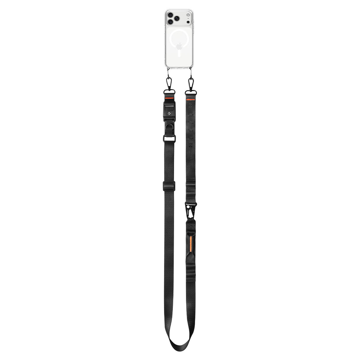 Spigen Universal Crossbody Lanyard Strap (Strap 1P + ConTag 1P + Connector 2P) DA30M, Black