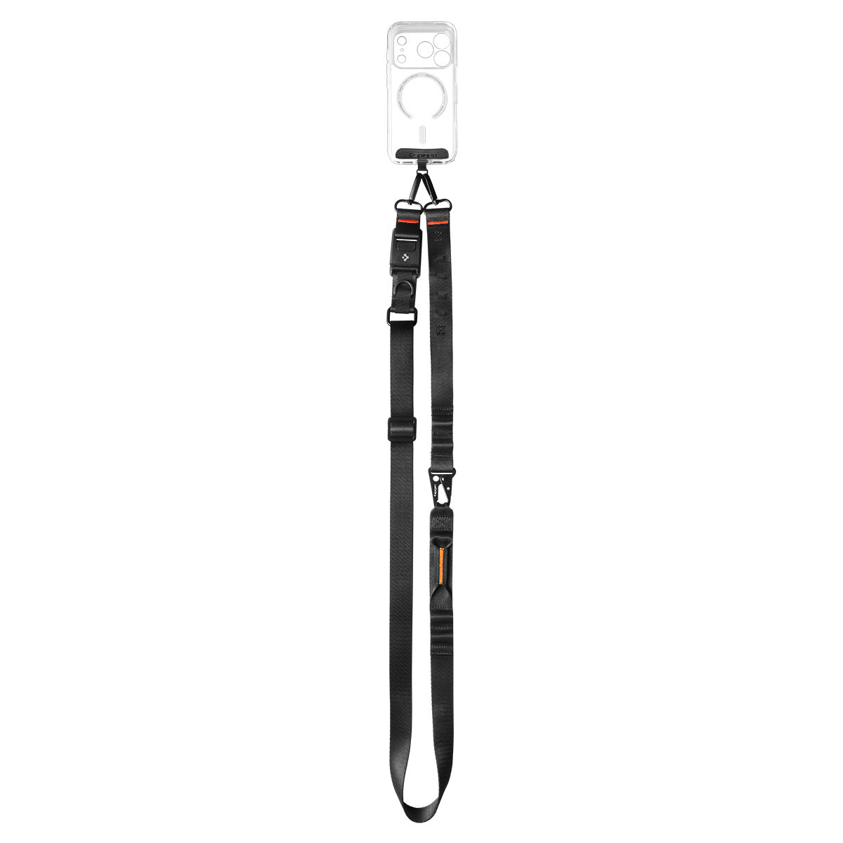 Spigen Universal Crossbody Lanyard Strap (Strap 1P + ConTag 1P + Connector 2P) DA30M, Black
