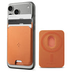 Spigen Valentinus MagSafe Wallet 3 Card, metallic orange