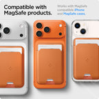 Spigen Valentinus MagSafe Wallet 3 Card, metallic orange