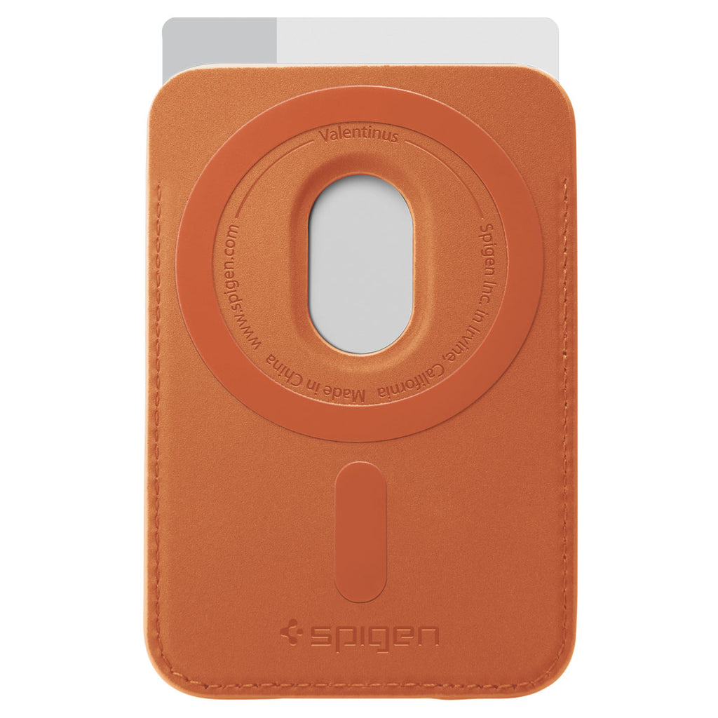 Spigen Valentinus MagSafe Wallet 3 Card, metallic orange