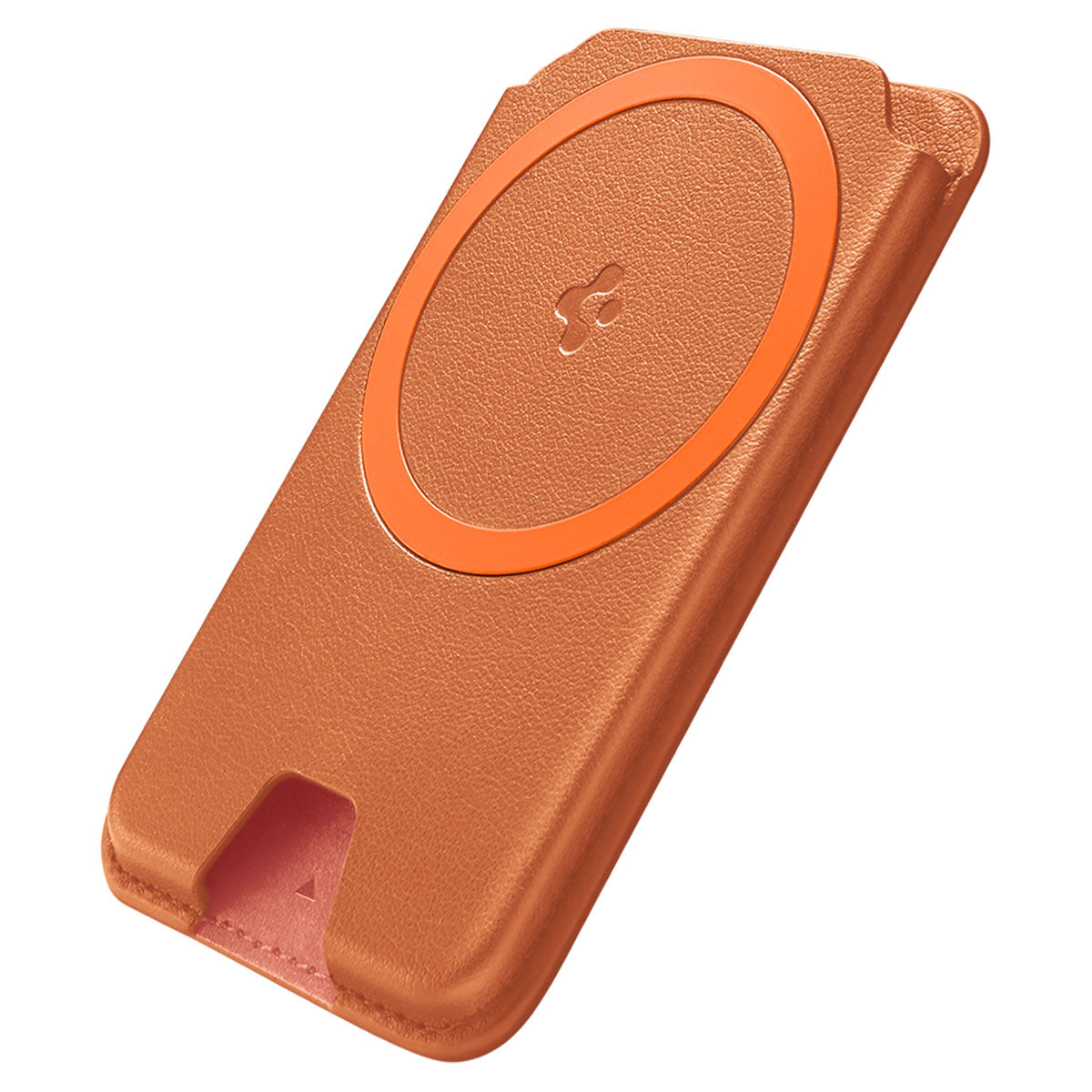 Spigen Valentinus MagFit+ MagSafe Wallet 3 Card, metallic orange