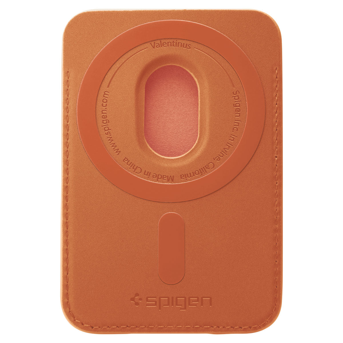 Spigen Valentinus MagFit+ MagSafe Wallet 3 Card, metallic orange