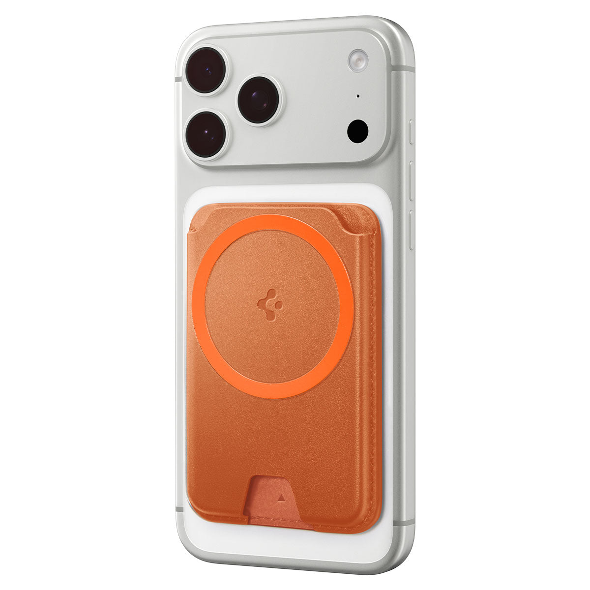 Spigen Valentinus MagFit+ MagSafe Wallet 3 Card, metallic orange