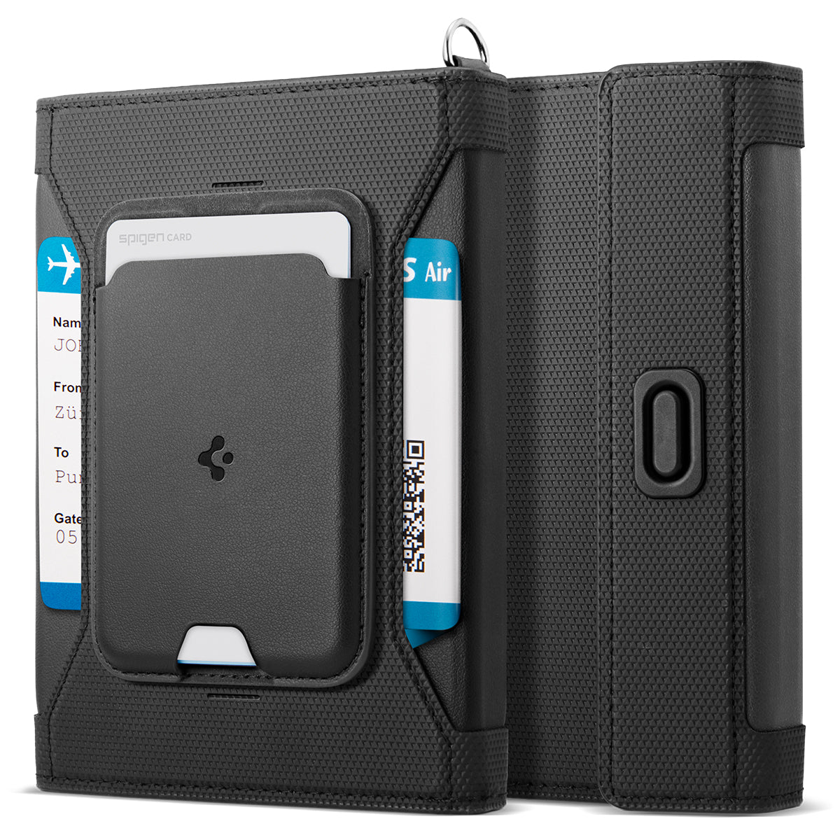 Spigen Universal Passport Holder with MagSafe Wallet, black