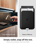 Spigen Universal Passport Holder with MagSafe Wallet, black