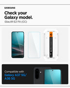 Spigen Glass tR EZ Fit 2 Pack - Samsung Galaxy A37 5G/A36 5G
