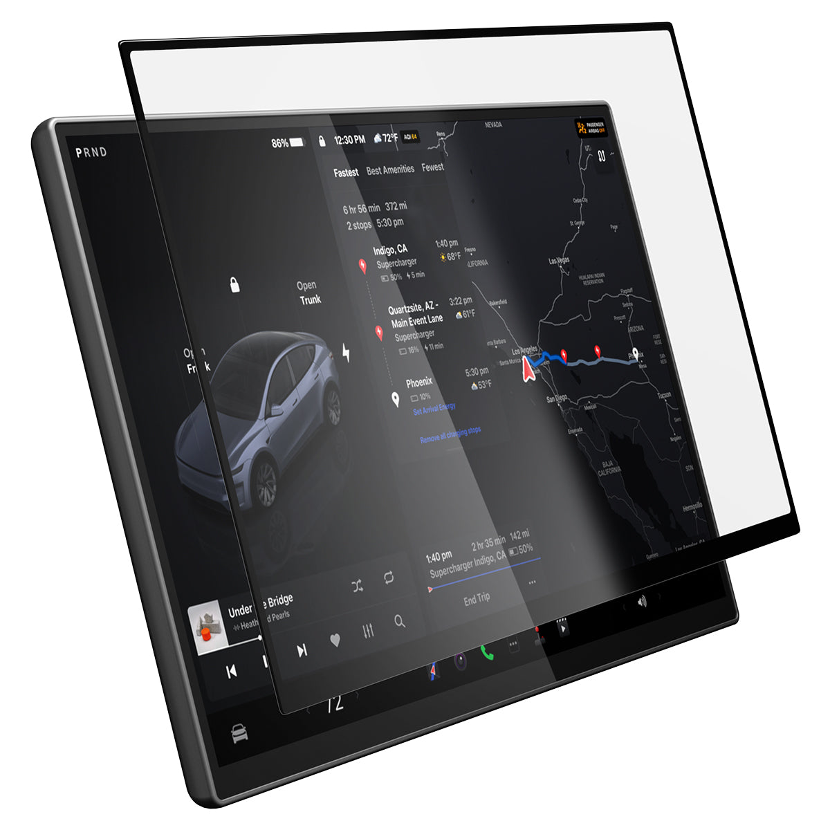 Spigen Tesla EZ Fit Anti Glare Matte FC, black - Tesla Model Y L 2026