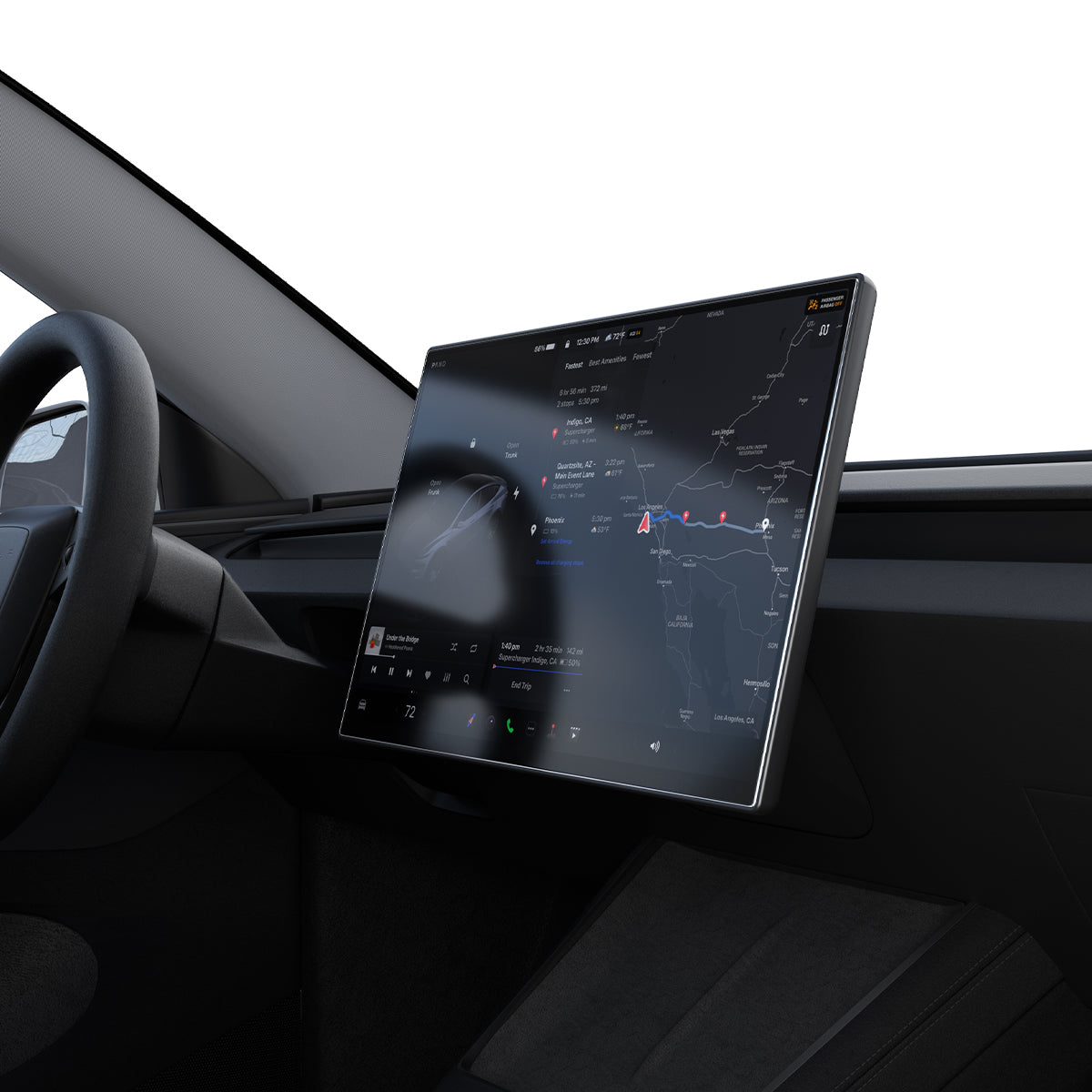 Spigen Tesla EZ Fit Anti Glare Matte FC, black - Tesla Model Y L 2026