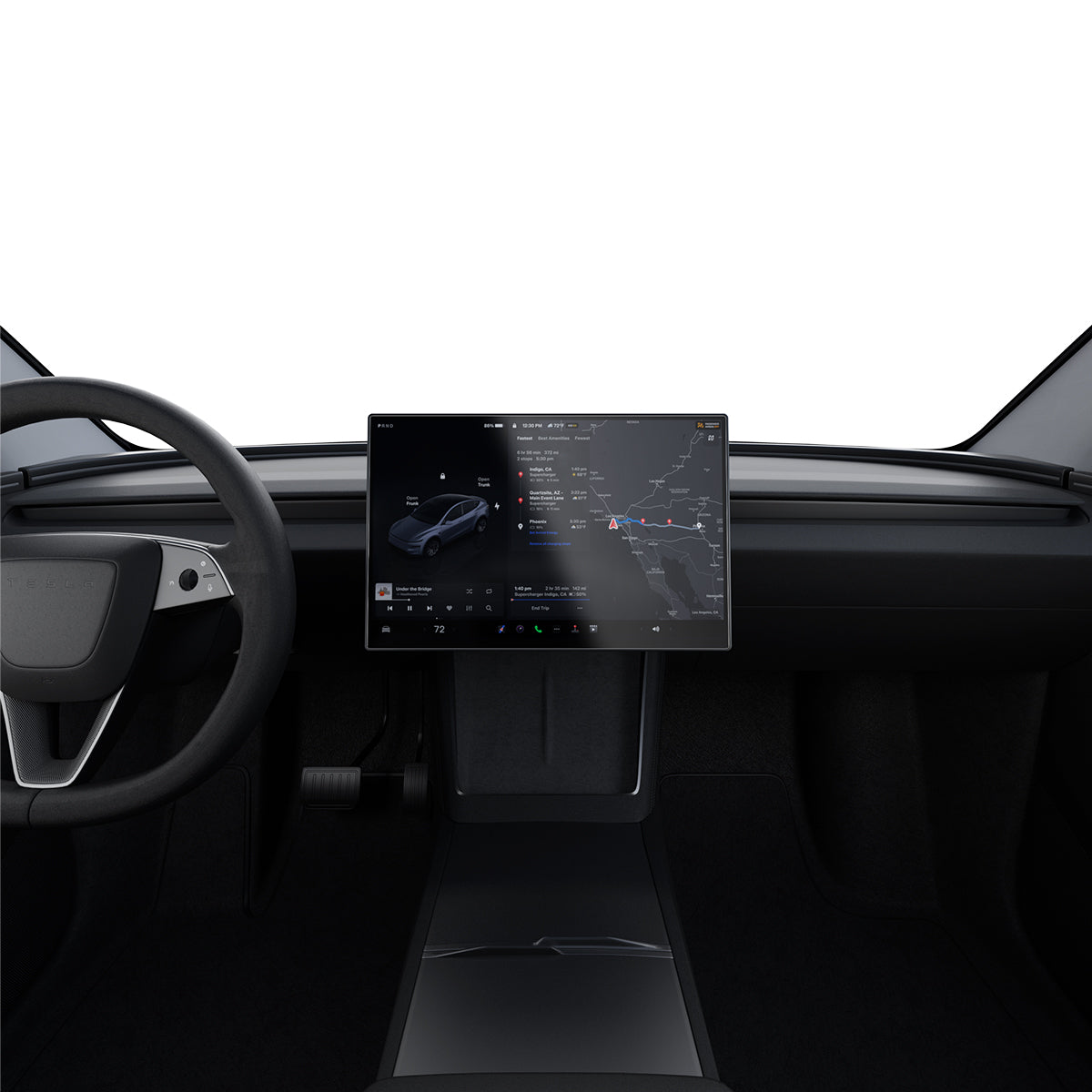Spigen Tesla EZ Fit Anti Glare Matte FC, black - Tesla Model Y L 2026