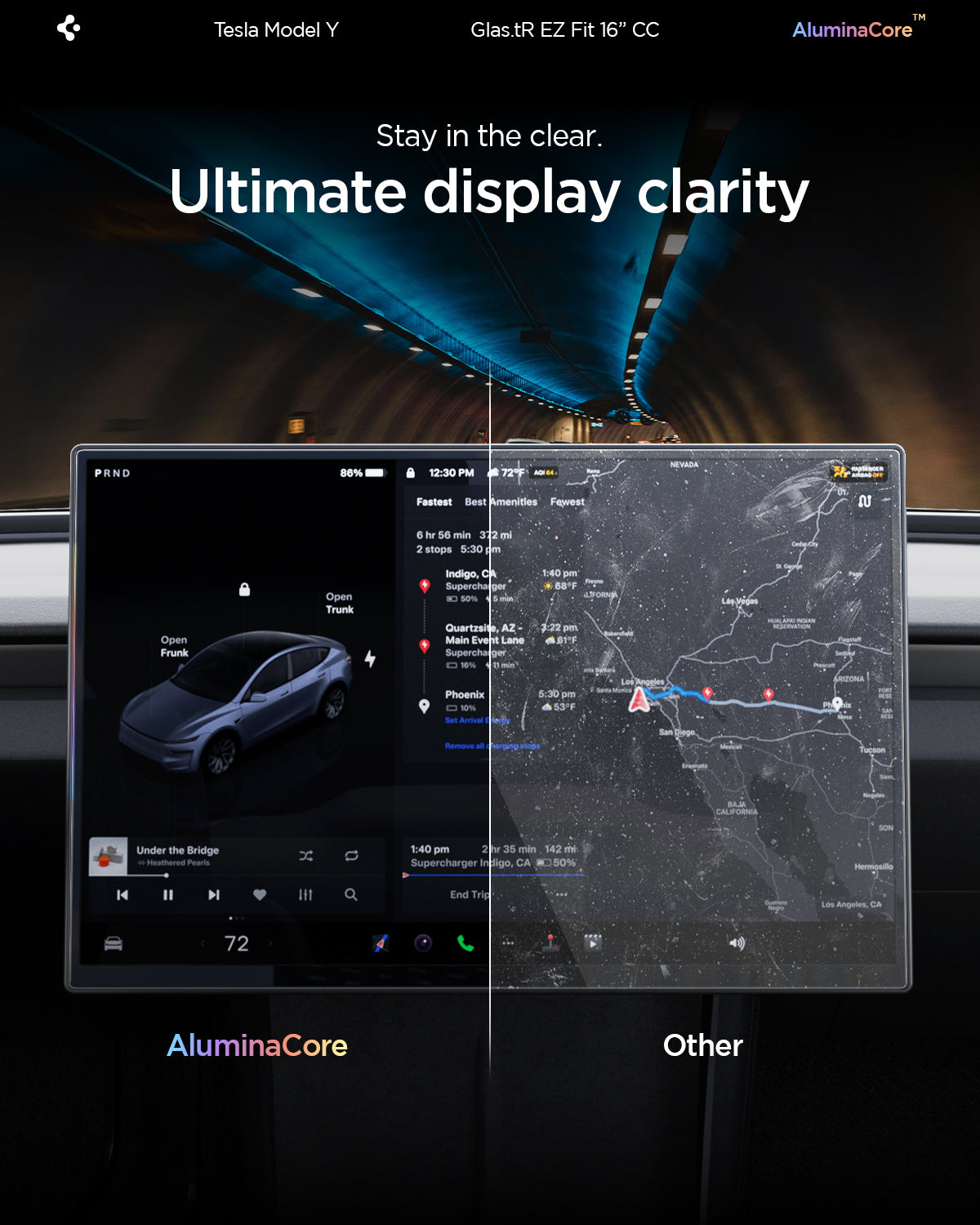 Spigen Tesla EZ Fit Clear, Transparent - Tesla Model Y L 2026