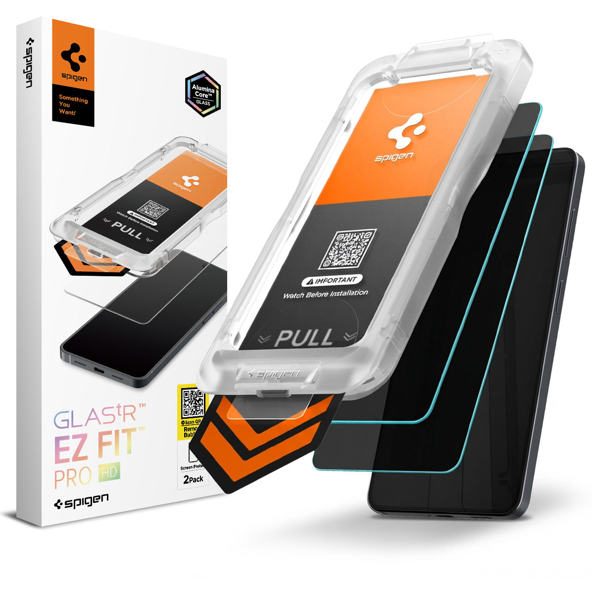 Spigen Glass tR EZ Fit Pro HD (Privacy) 2 Pack - Samsung Galaxy S26+