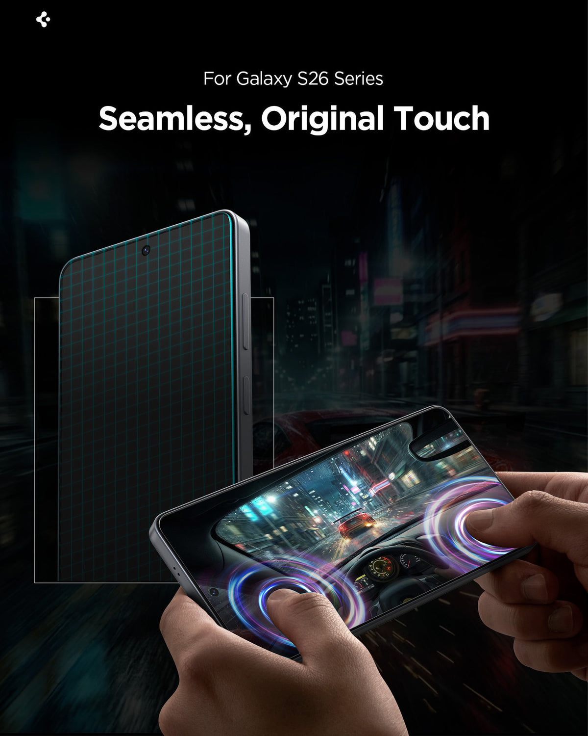 Spigen Glass tR EZ Fit Pro HD 2 Pack - Samsung Galaxy S26