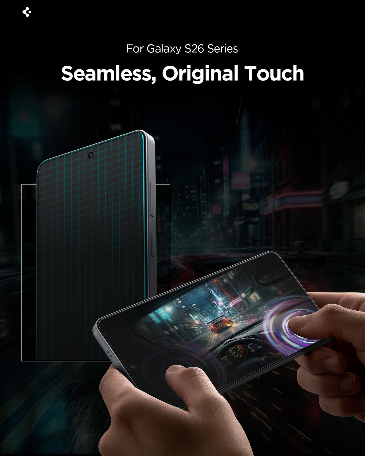 Spigen Glass tR EZ Fit Pro HD (Privacy) 2 Pack - Samsung Galaxy S26