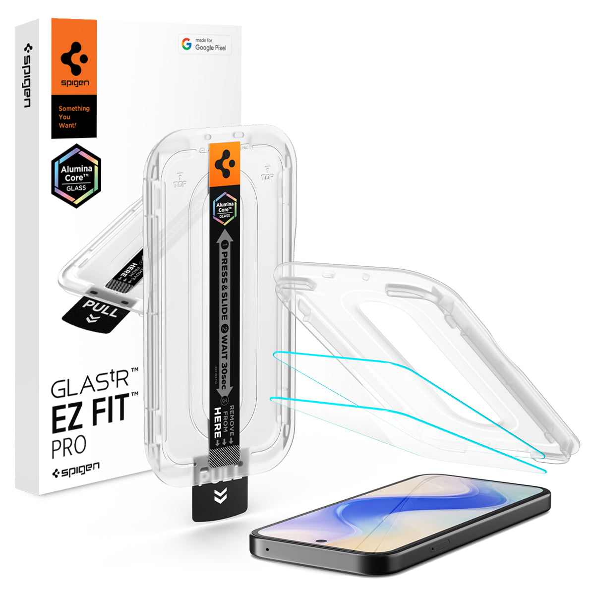 Spigen Glass tR EZ Fit Pro 2 Pack - Google Pixel 10a