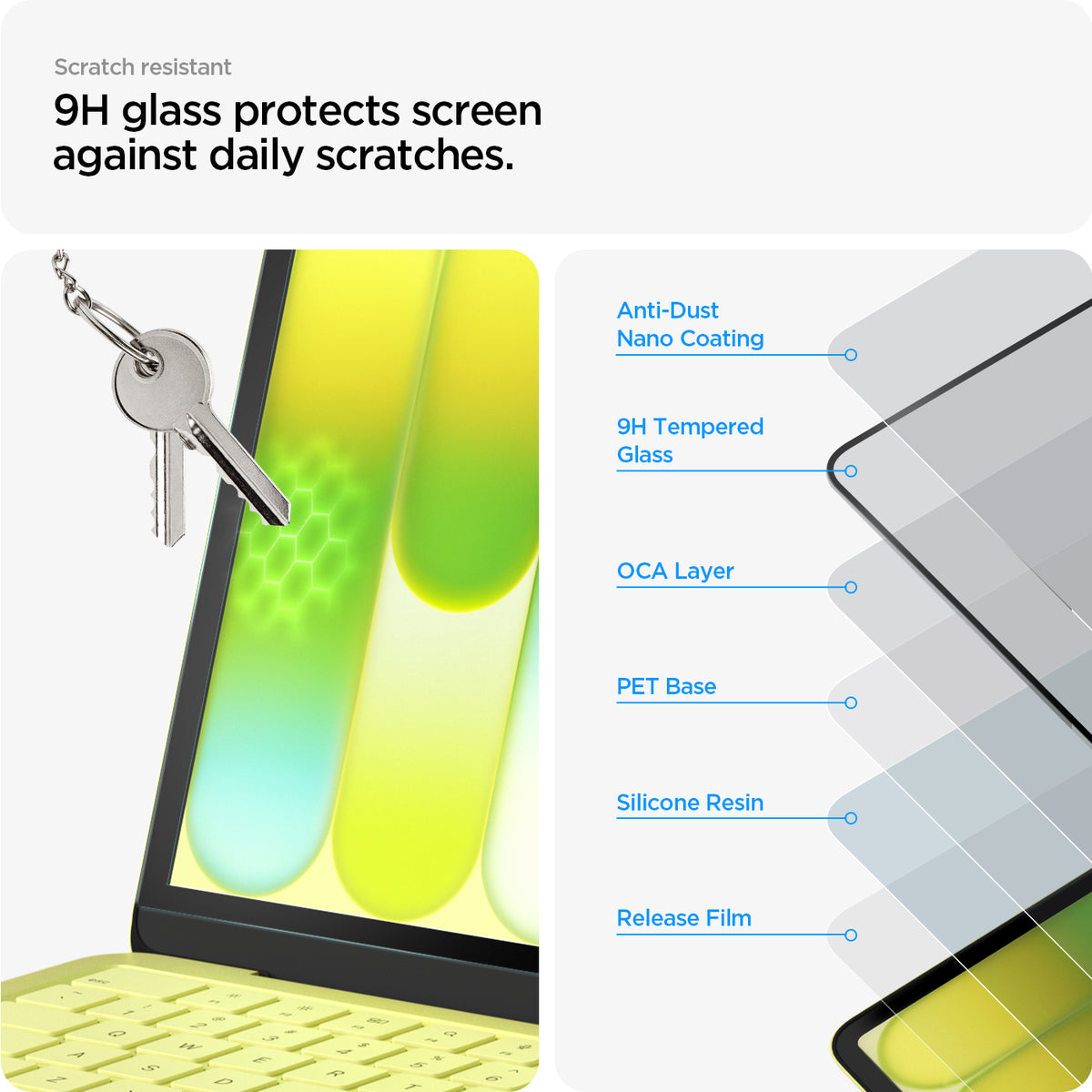 Spigen Glass tR Slim 1 Pack, čierna – MacBook Neo 13" A18 Pro