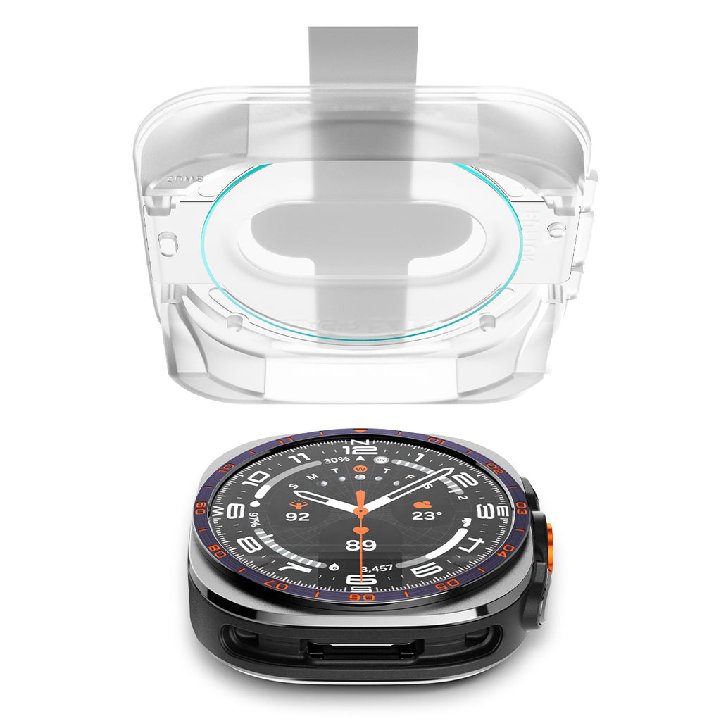 Spigen Glass tR EZ Fit 2 Pack, transparency - Samsung Galaxy Watch Ultra 2 47mm