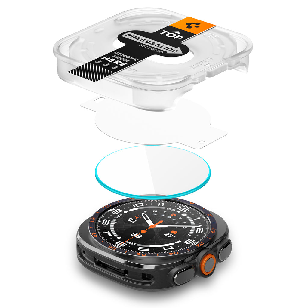 Spigen Glass tR EZ Fit 2 Pack, transparency - Samsung Galaxy Watch Ultra 2 47mm