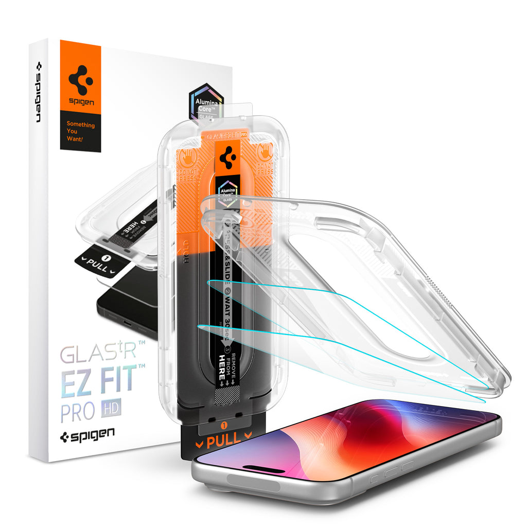 Spigen Glass tR EZ Fit Pro HD 2 Pack – iPhone 2026 Pro Max/17 Pro Max/16 Pro Max