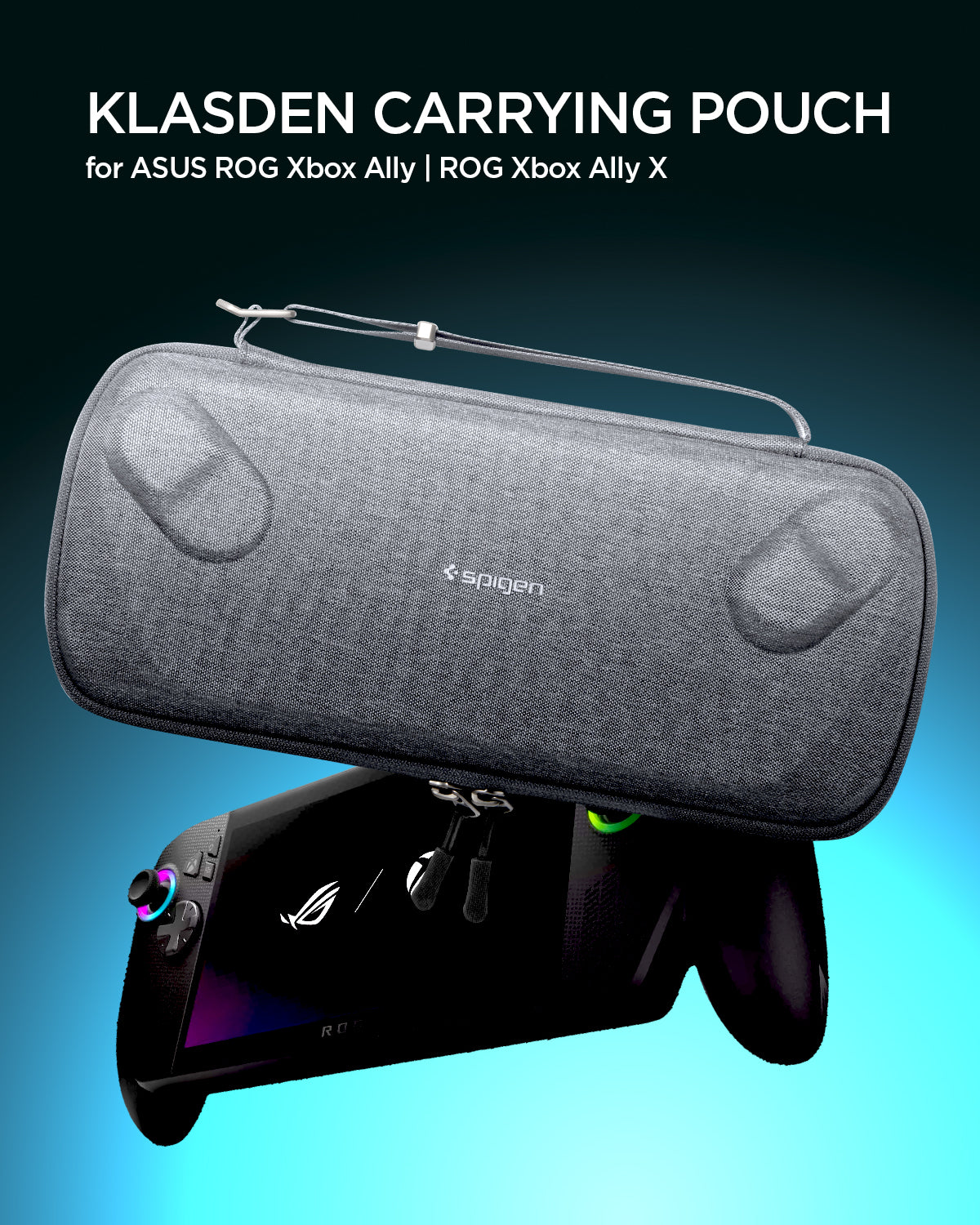 Spigen Klasden Pouch, charcoal gray - Asus ROG Xbox Ally/Ally X