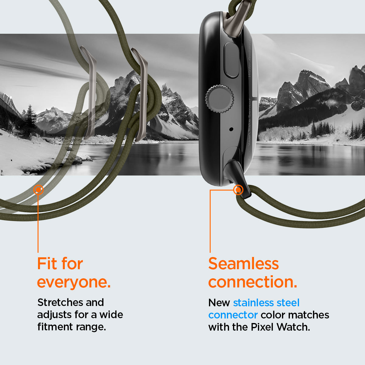 Spigen Lite Fit, khaki - Google Pixel Watch 5/4/3 41mm/2/1