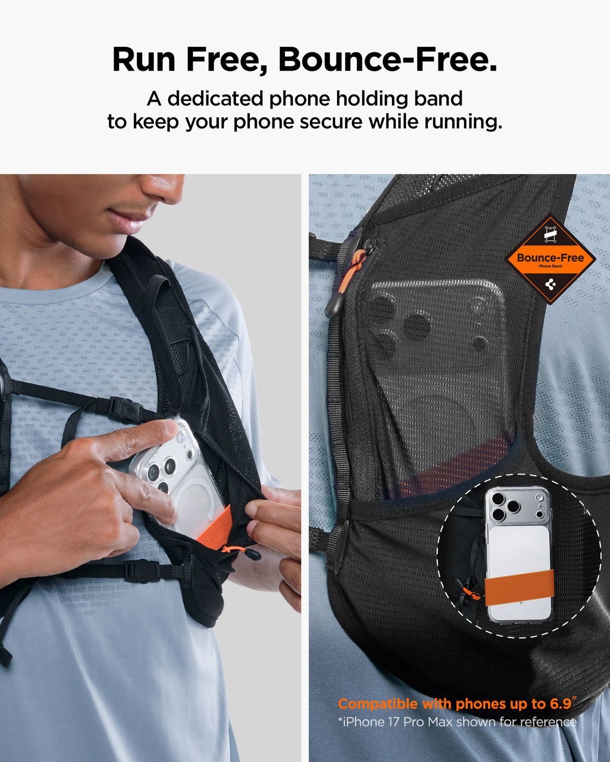 Spigen Dynamic Shield Running Vest (L-XL), active black