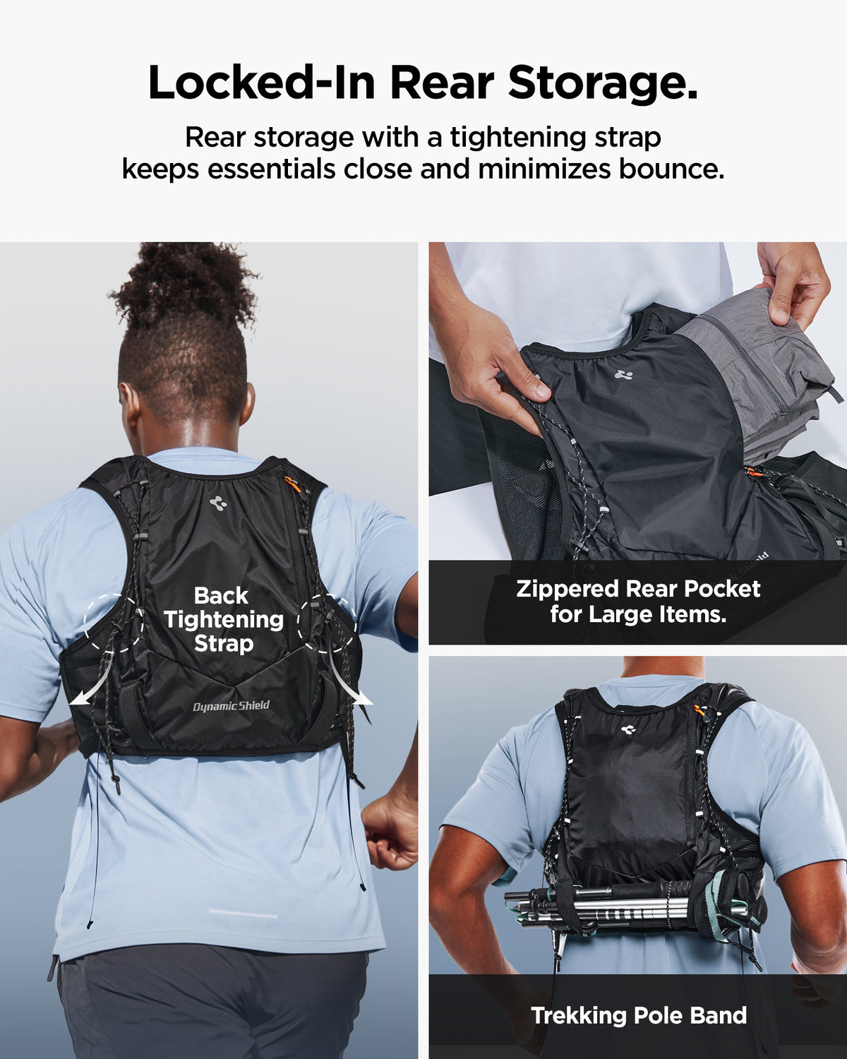 Spigen Dynamic Shield Running Vest (L-XL), active black