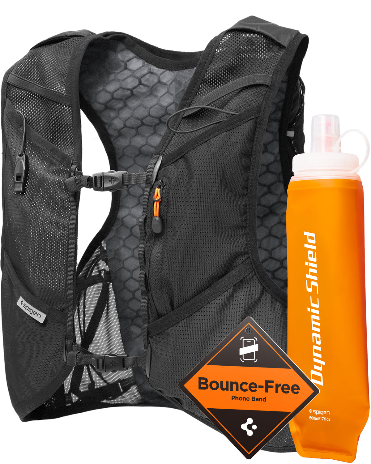 Spigen Dynamic Shield Running Vest (L-XL), active black