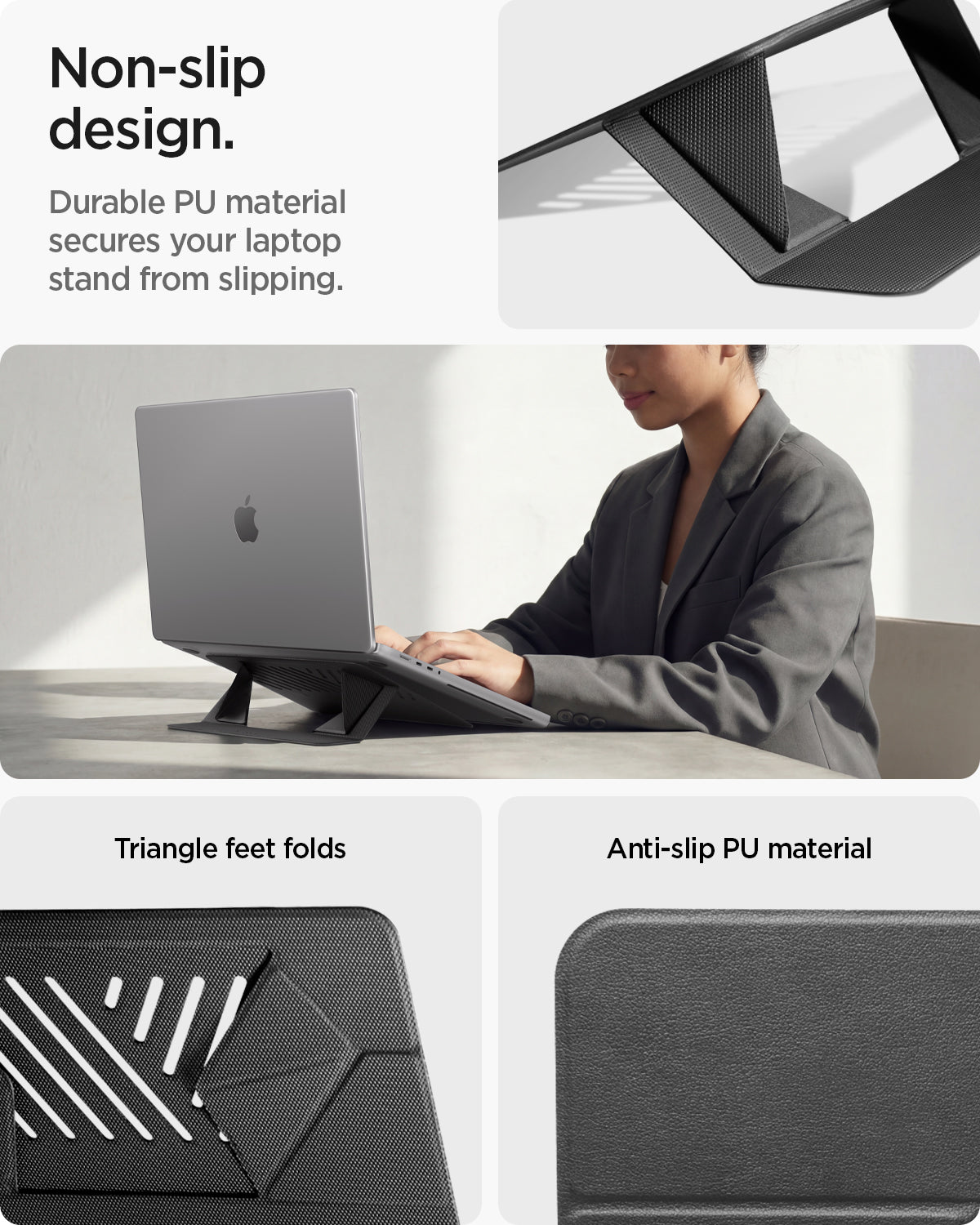 Spigen Slim Fold Laptop Stand LD201-S6, black
