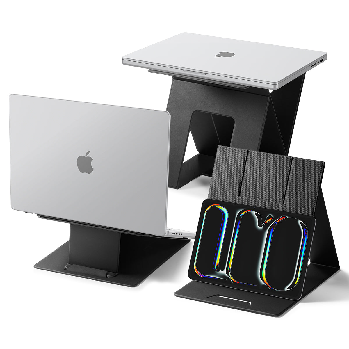 Spigen Slim Fold Laptop Stand & Standing Desk LD201-S10, black