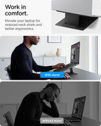 Spigen Slim Fold Laptop Stand & Standing Desk LD201-S10, black