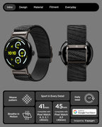 Spigen Lite Fit X V2, čierny - Google Pixel Watch 5/4/3/2/1 41mm