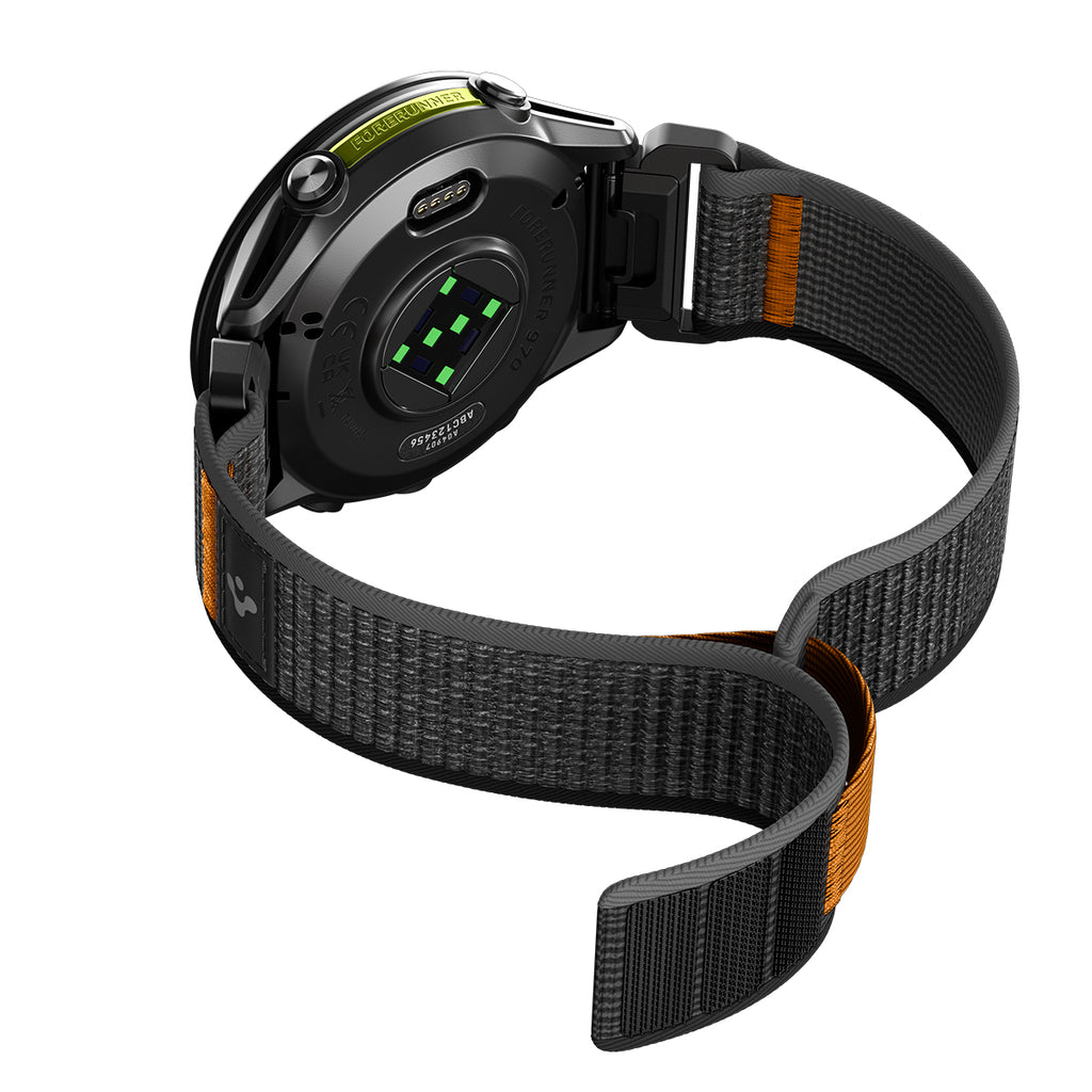 Spigen Athlex Air Active Band, black/orange - Garmin Quick Fit 22mm