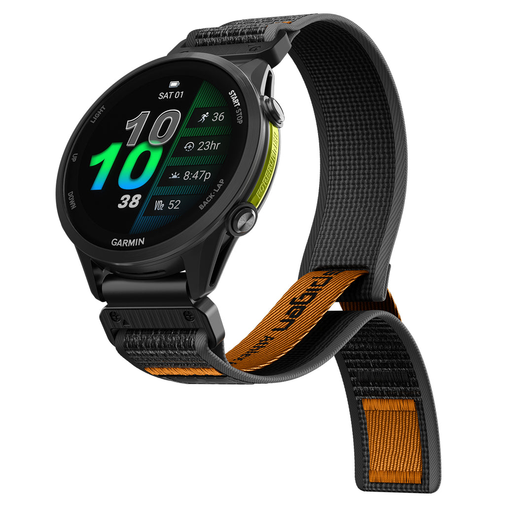 Spigen Athlex Air Active Band, black/orange - Garmin Quick Fit 22mm