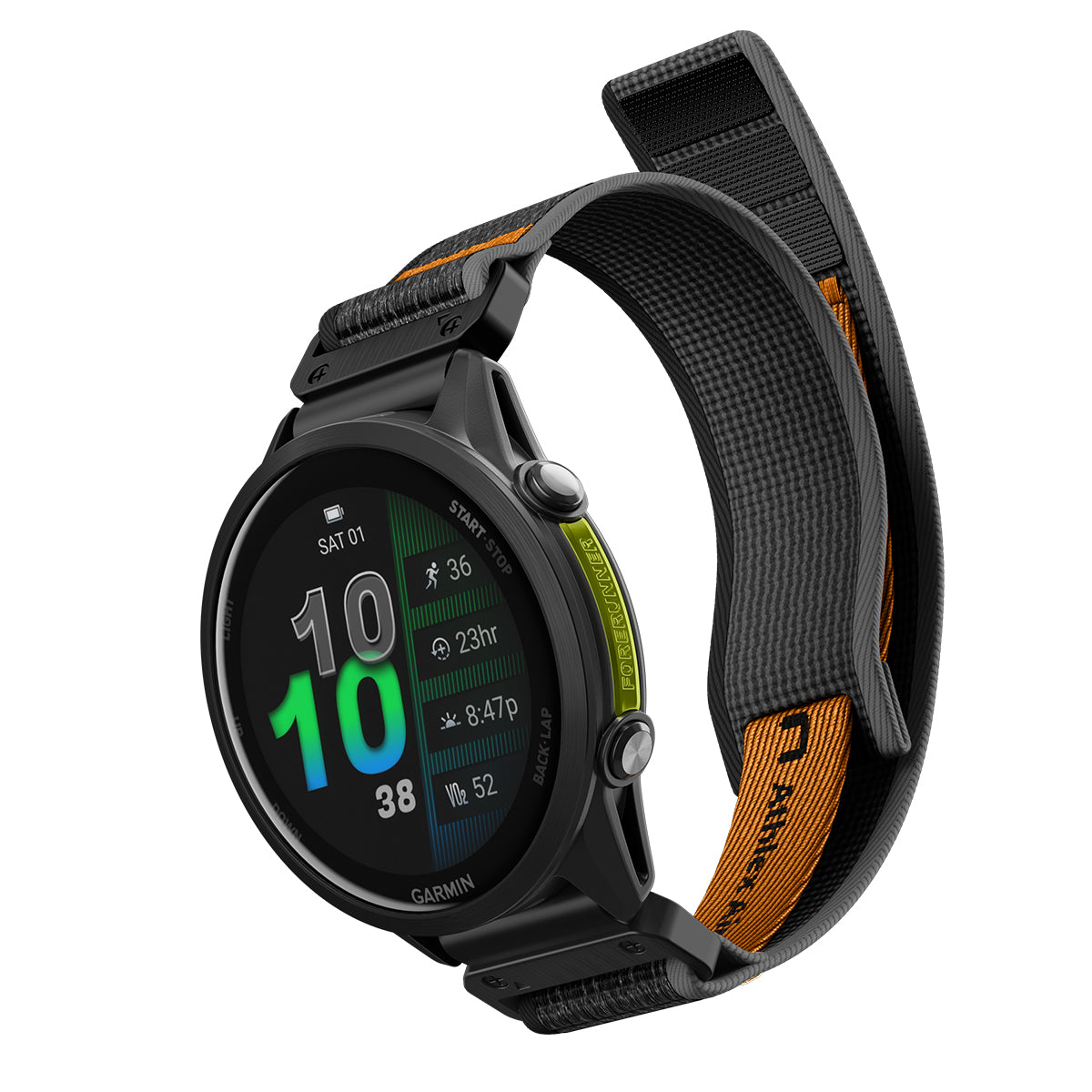 Spigen Athlex Air Active Band, black/orange - Garmin Quick Fit 22mm