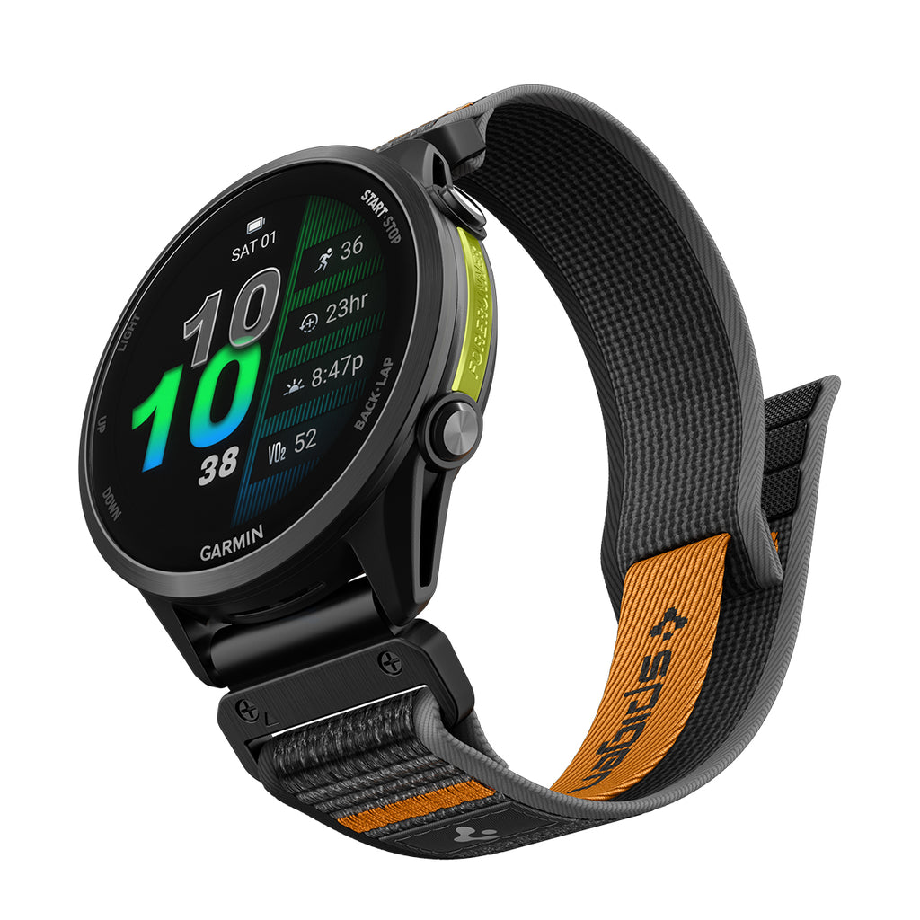 Spigen Athlex Air Active Band, black/orange - Garmin Quick Fit 22mm
