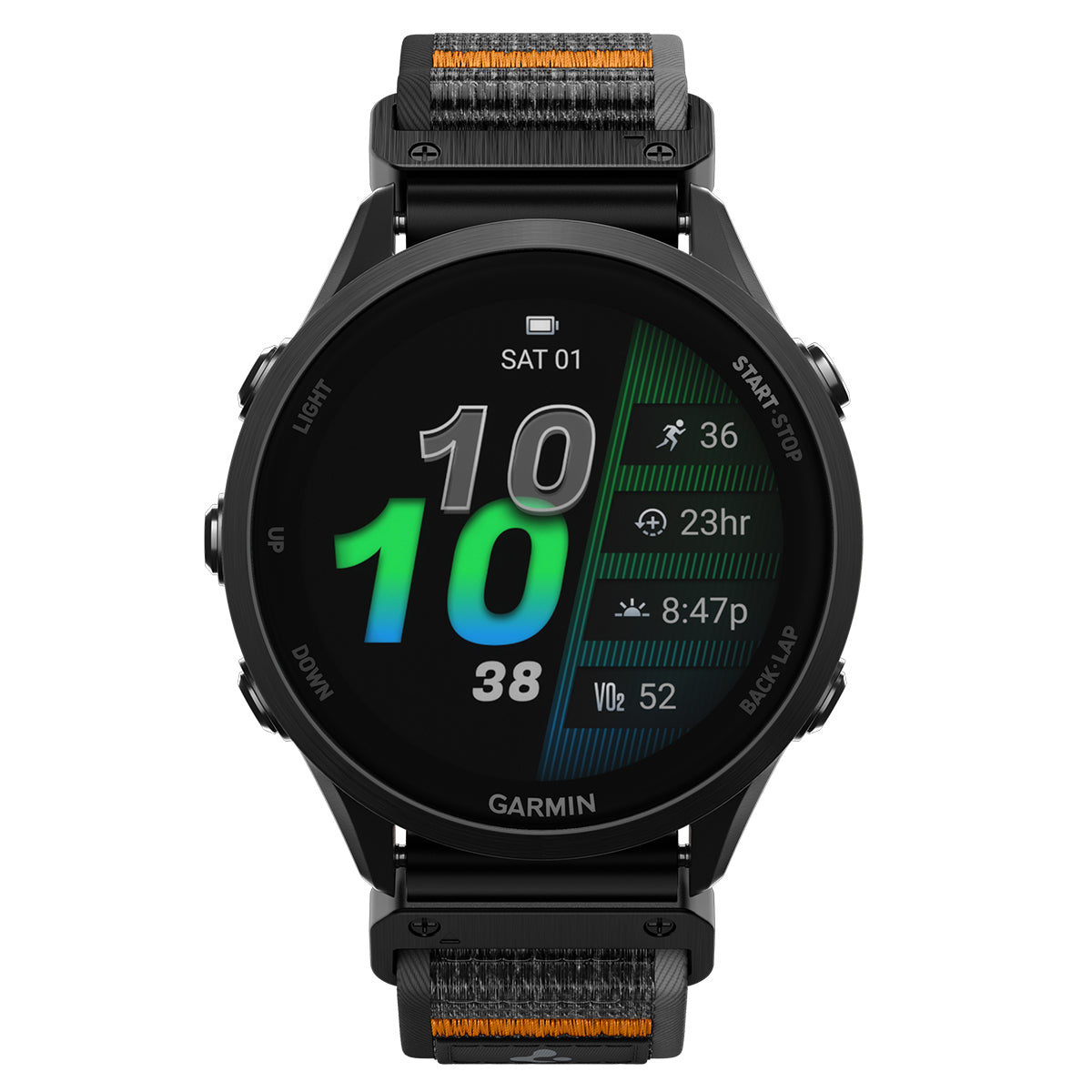 Spigen Athlex Air Active Band, black/orange - Garmin Quick Fit 22mm