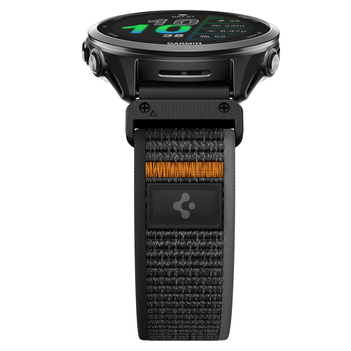 Spigen Athlex Air Active Band, black/orange - Garmin Quick Fit 22mm
